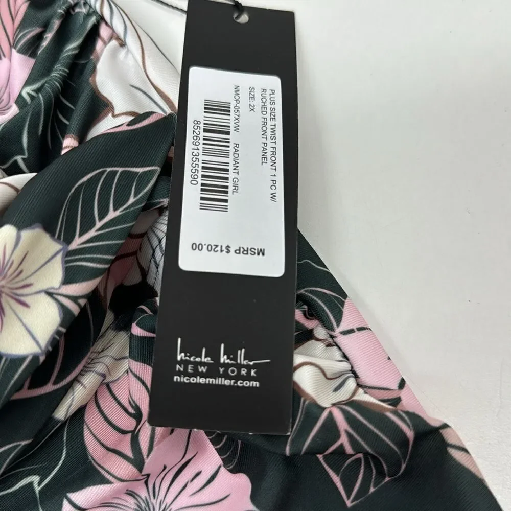 🔥NICOLE MILLER SWIMSUIT SZ 2X New women’s